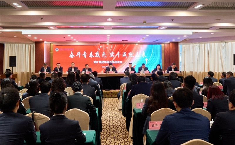 斗争青春底色，，，，，，，，实干成绩未来 ——地矿集团召开年轻干部座谈会