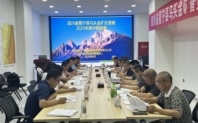 矿勘集团肩负的省财务投资项目冕宁县马头金矿区普查通过省自然yd2333云顶电子游戏厅2025年度中期检查