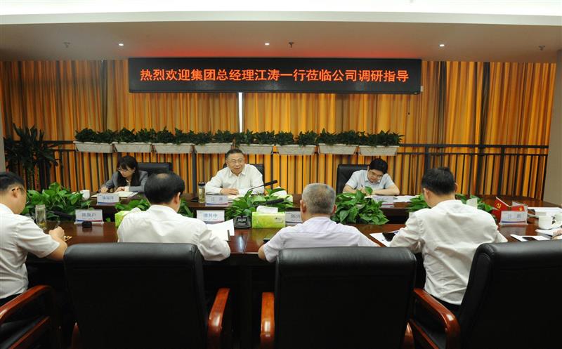省自然yd2333云顶电子游戏投资集团党委副书记、总司理、副董事长江涛一行莅临鑫顺矿业调研指导