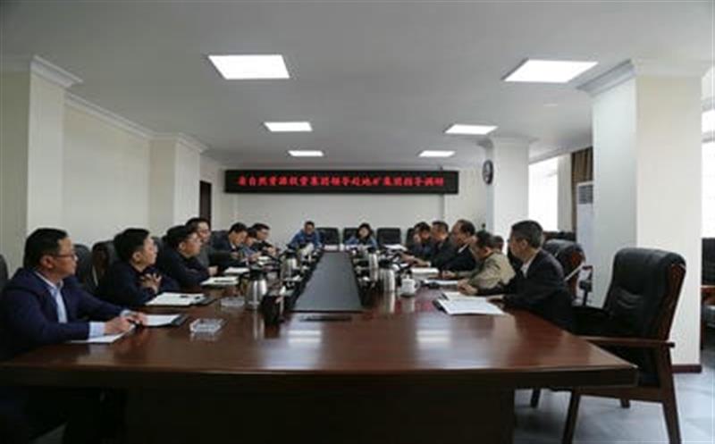 省自然yd2333云顶电子游戏投资集团副总司理武文祥带队赴地矿集团调研指导事情