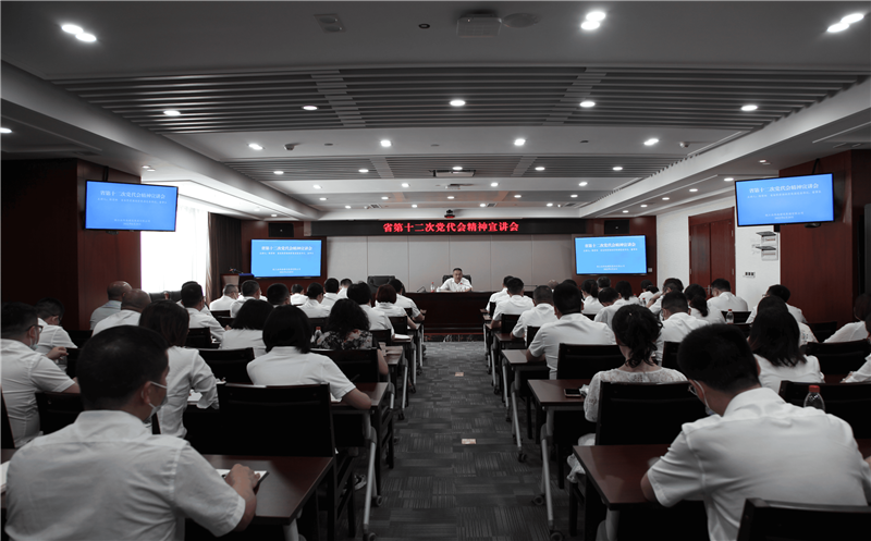 省自然yd2333云顶电子游戏投资集团党委书记、董事长陈贵林到建设集团公司宣讲省第十二次党代会精神并调研指导事情